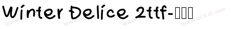 Winter Delice 2ttf字体转换